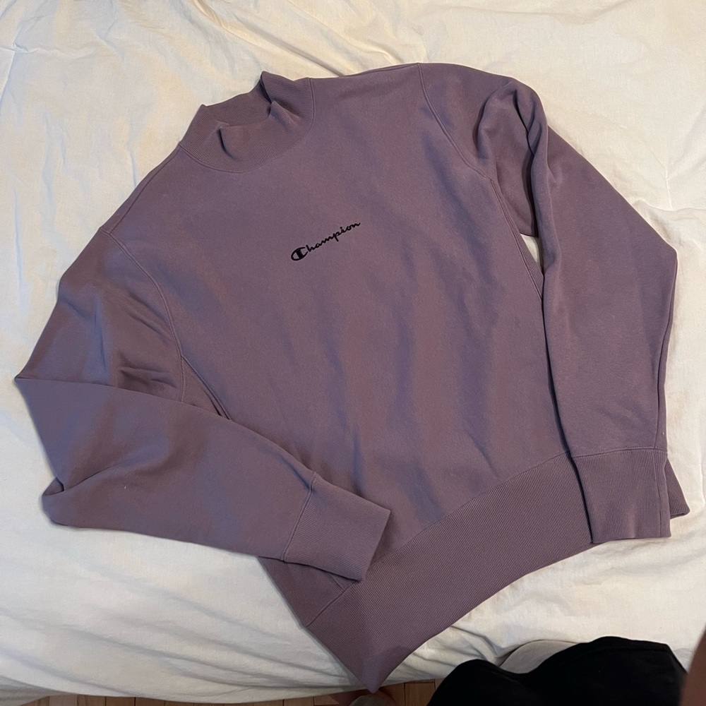 Champion Mock Neck Crewneck Sweatshirt
